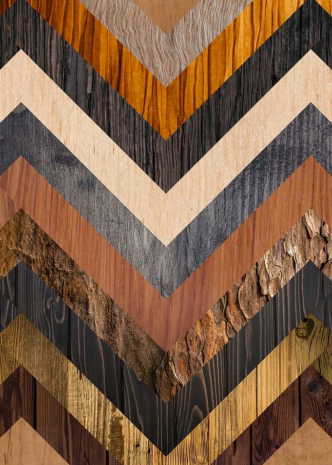 Geometric wooden pattern 3