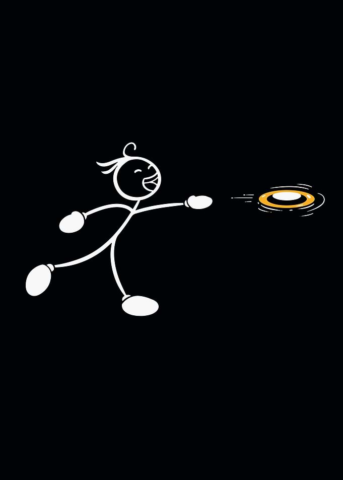 Golf Disc Frolf man