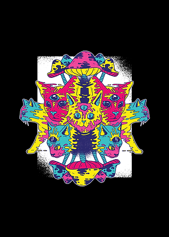 Psychedelic Cats