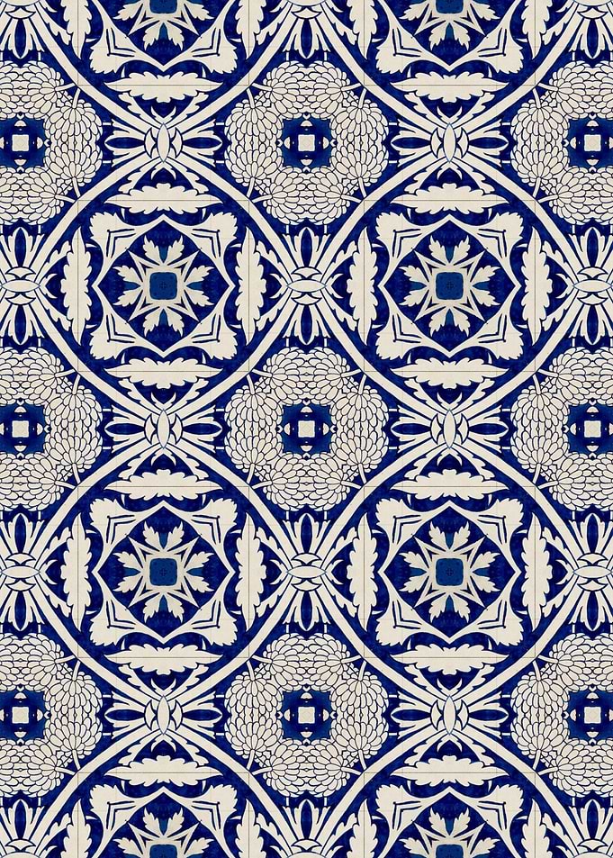 Intense Blue Pattern 12
