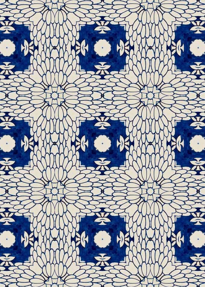 Intense Blue Pattern 13
