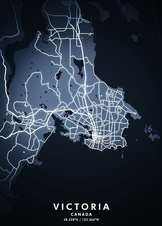 Victoria Map Posters