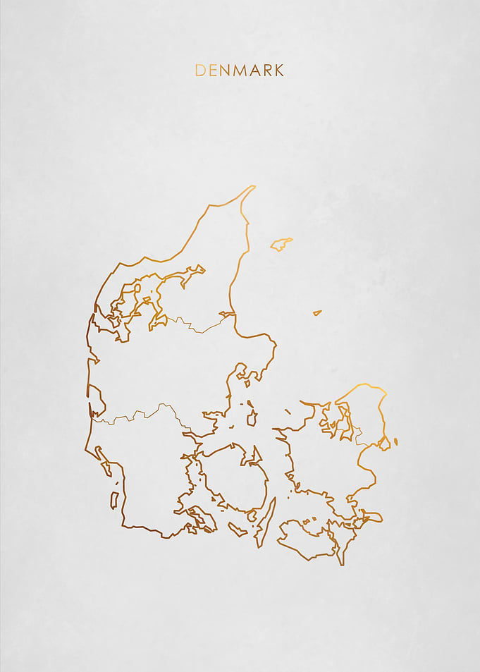 Gold Denmark Map