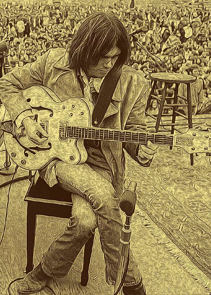 Neil Young Retro Vintage 9