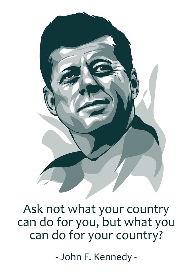 John F Kennedy Monochrome