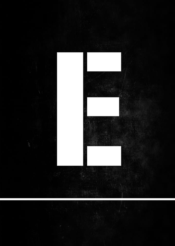 Gamer Letter E Print