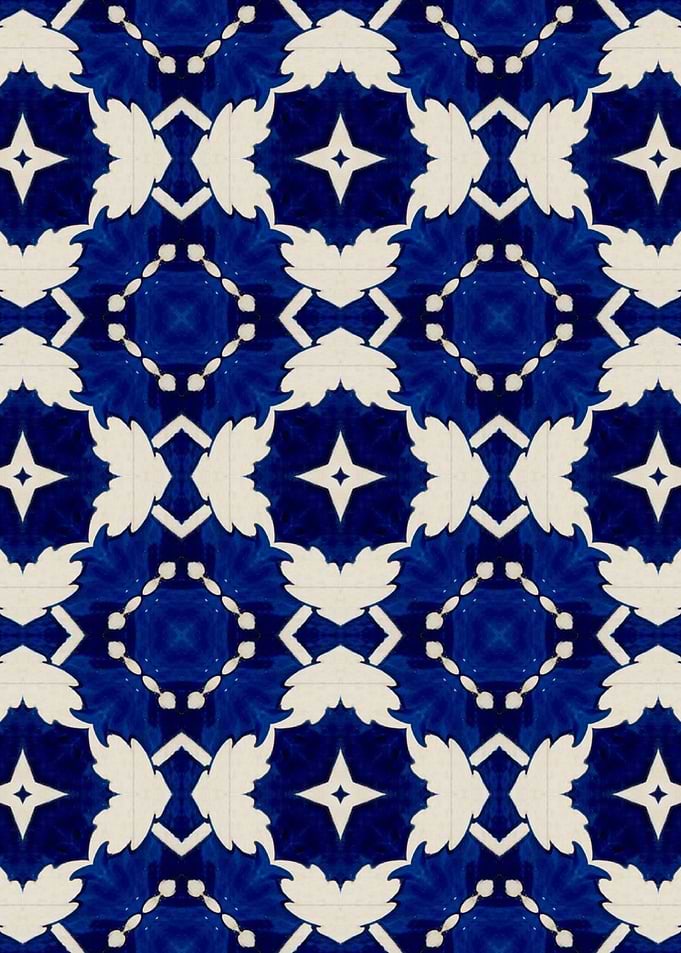 Intense Blue Pattern 18