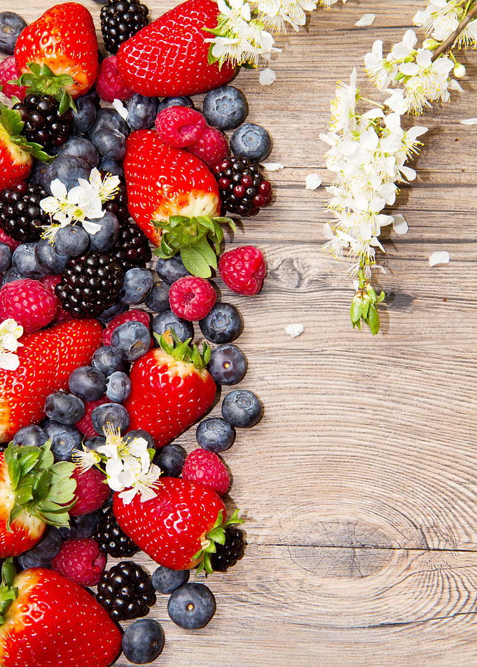 group of fresh berry