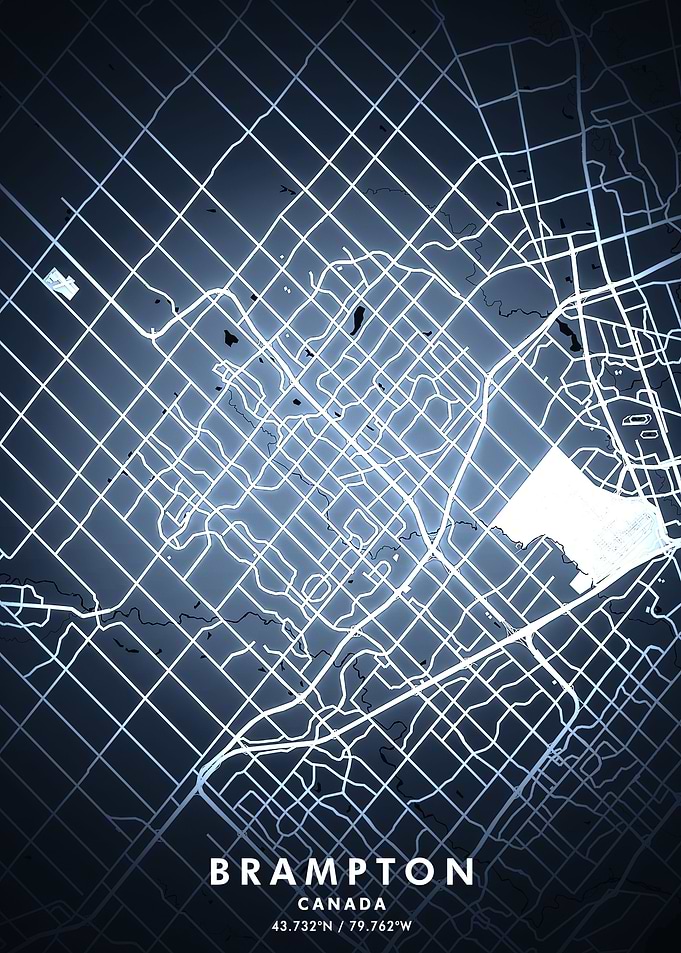 Brampton Map Posters