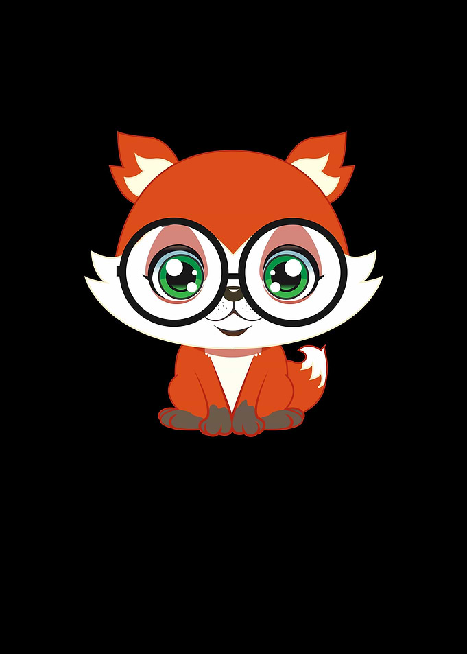 Fox Glasses cute sweat fun