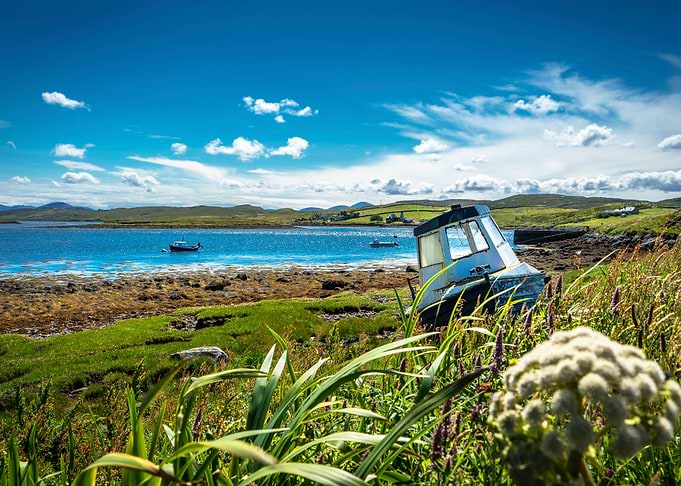 Boats on the Scottish Sea