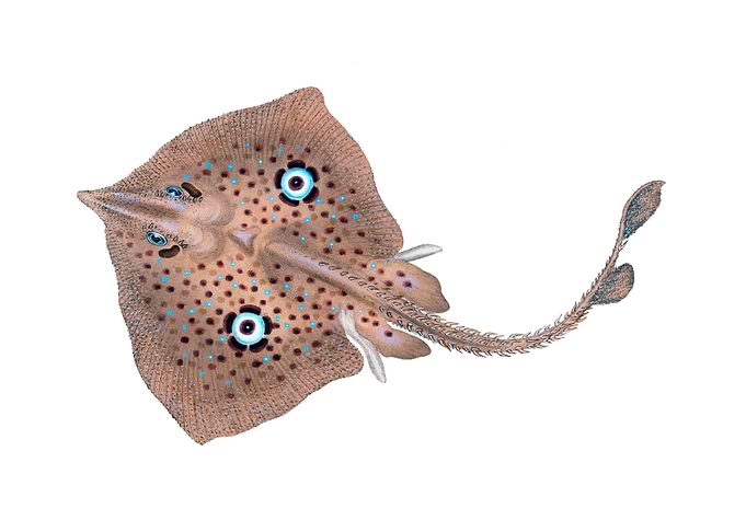 Brown Ray Raja miraletus
