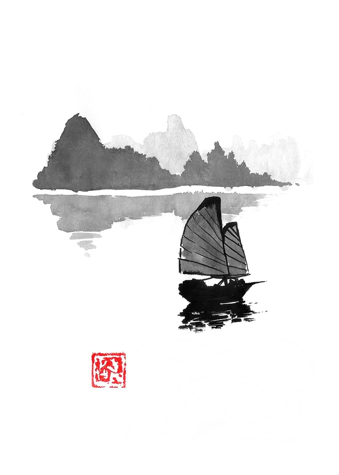 island and boat