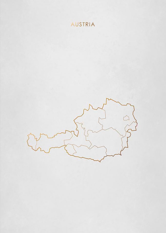Gold Austria Map