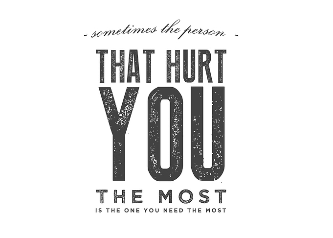 the person that hurt