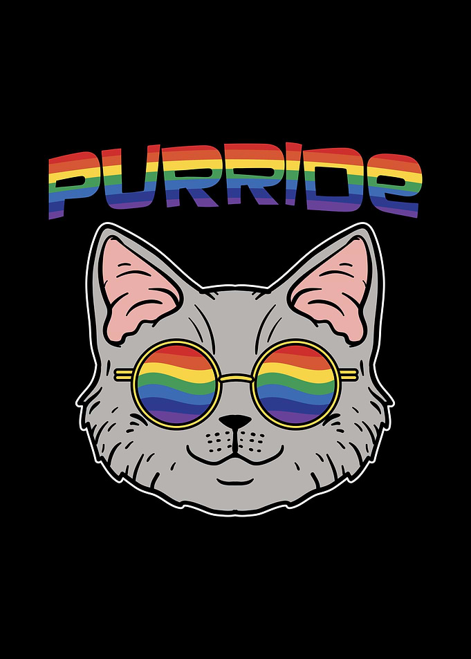 Purride Cat LGBT Pride
