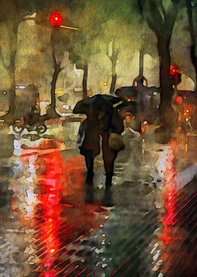 Romance Stroll In The Rain