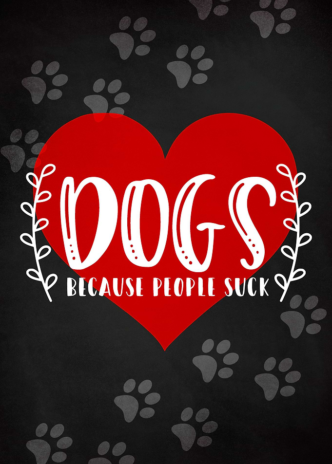 DOGS BECAUSE CHALK