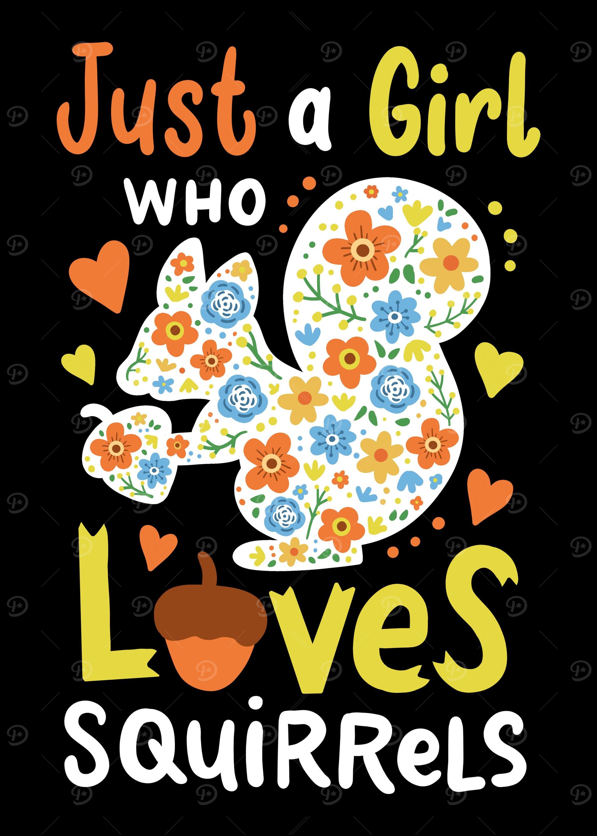 Squirrel Love Girl