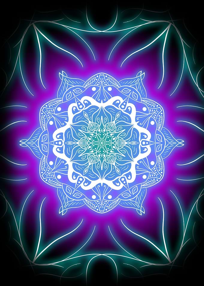 Trippy Lotus Mandala