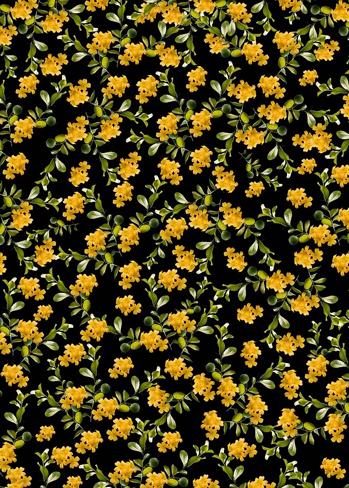 Yellow Flower Pattern 2