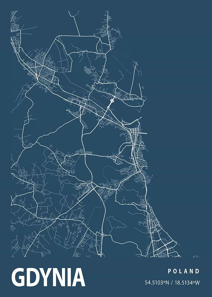 Gdynia Blueprint Street