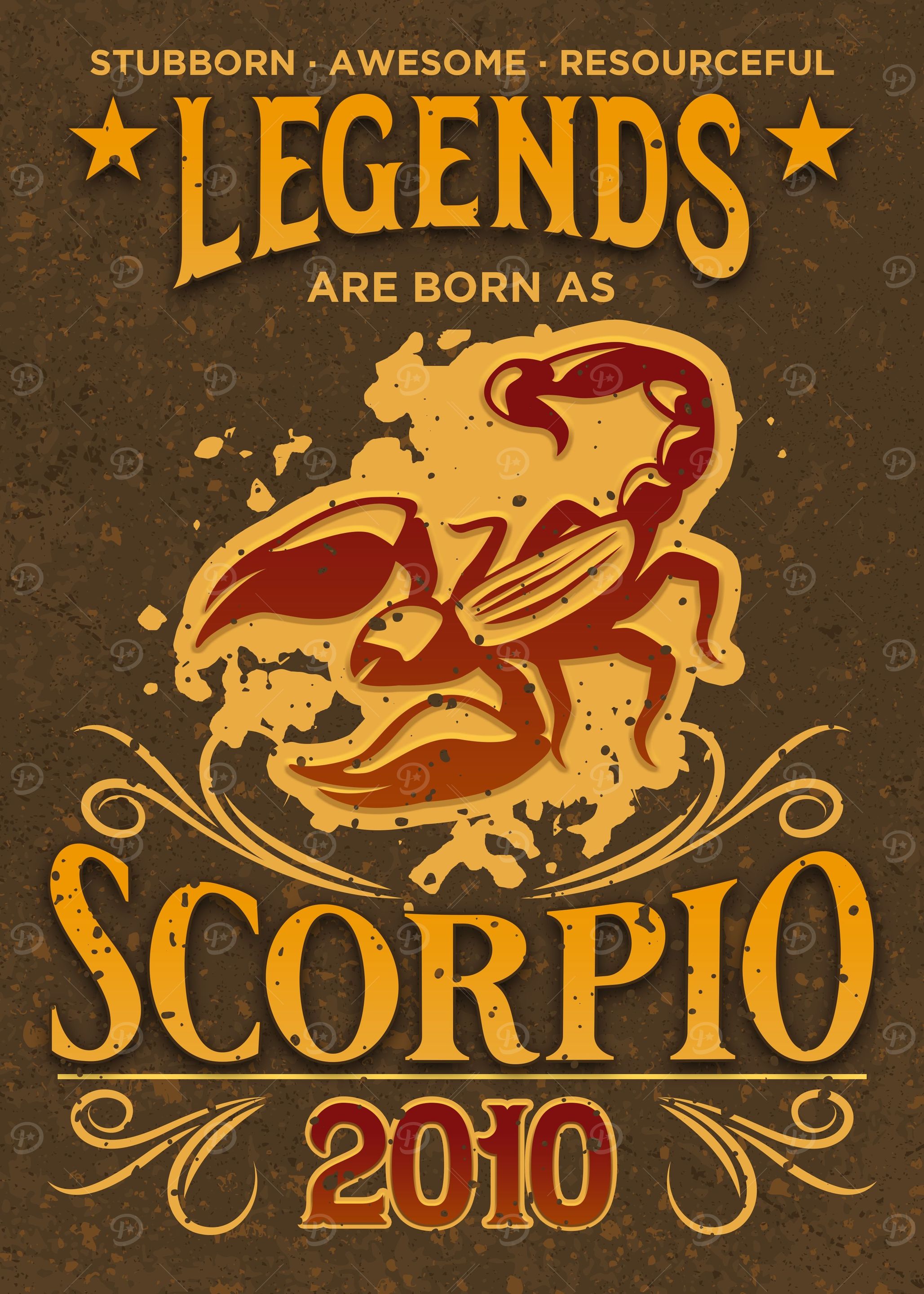 Born As Scorpio 2010 Gift