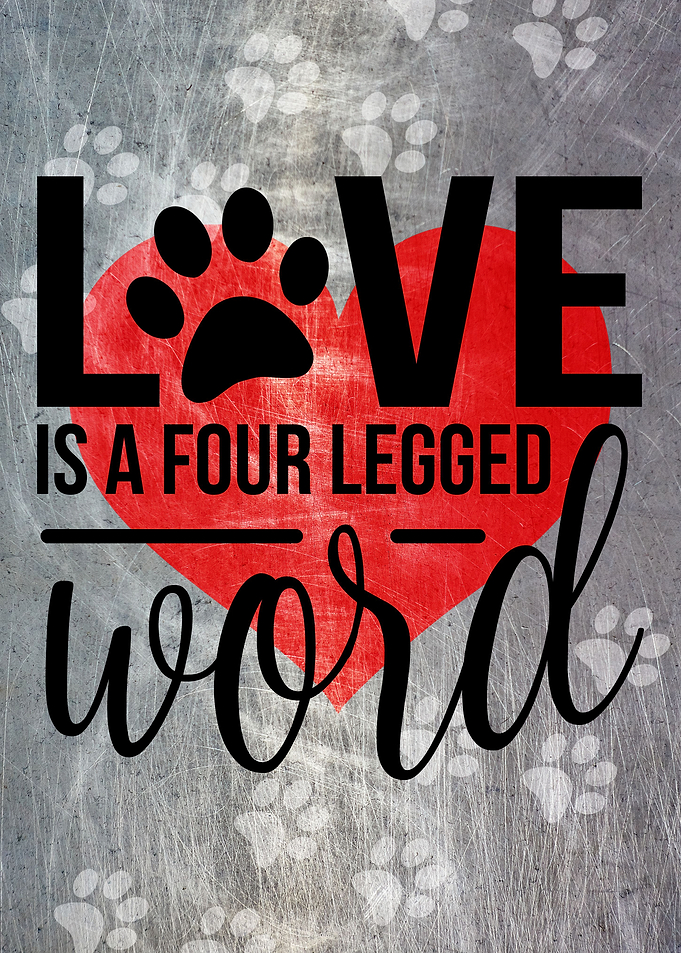 LOVE FOUR LEGGED METAL