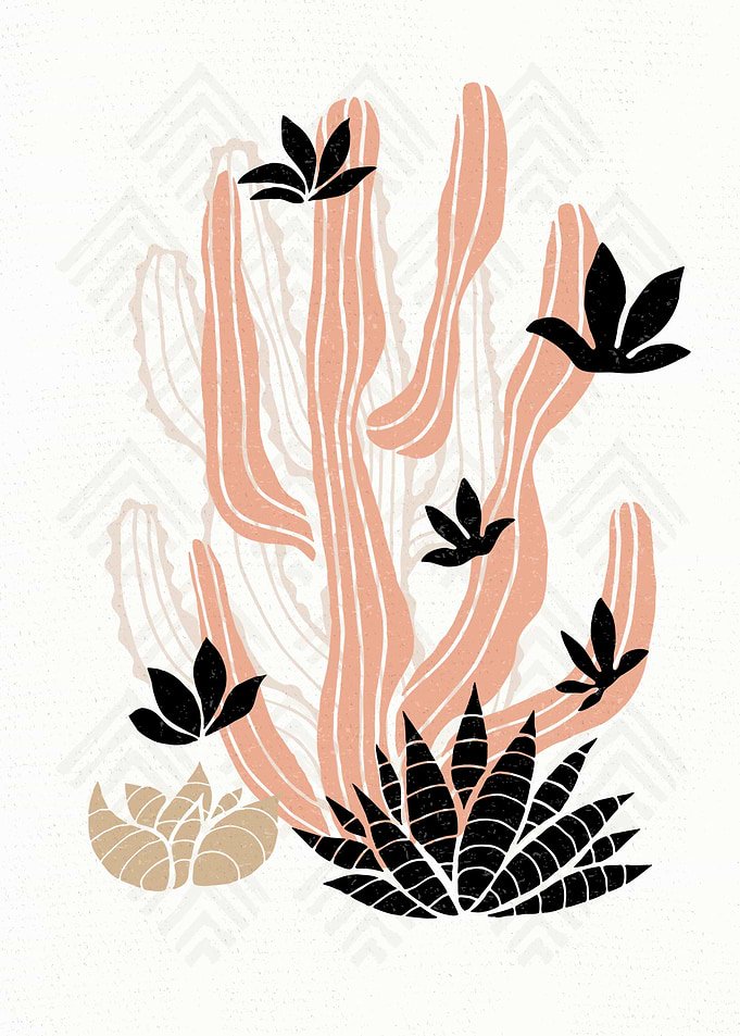 PASTEL Cactuses Succulents