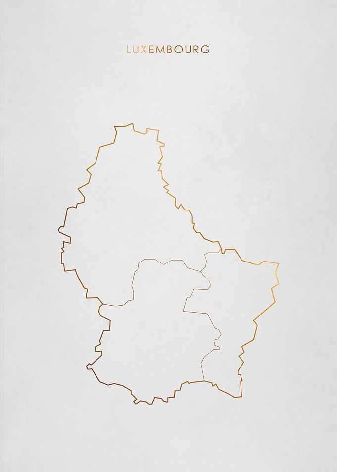 Gold Luxembourg Map