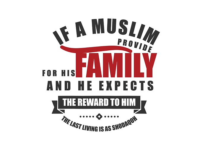 a muslim provide family