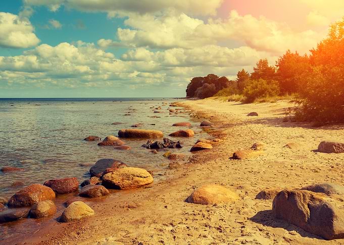 Background Bay Beach Beaut