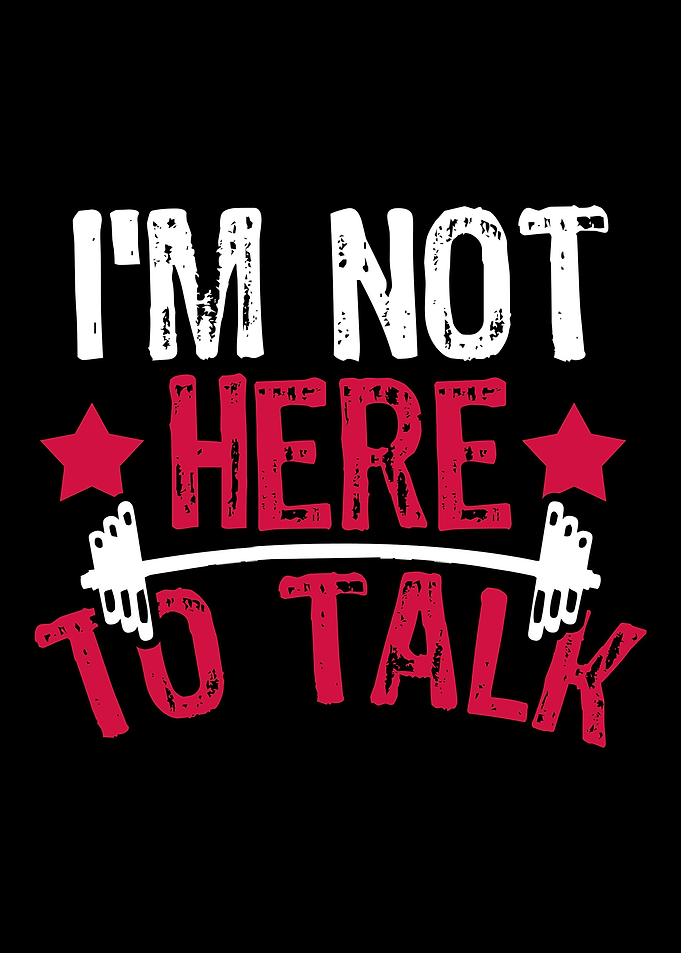 Im not here to talk