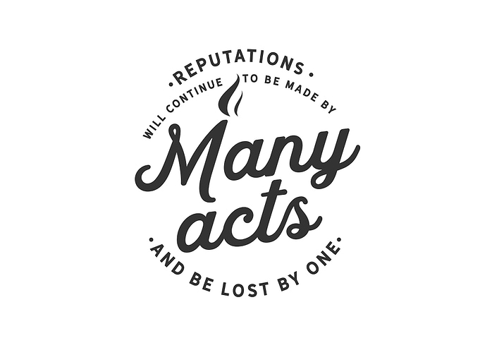 reputation will continue