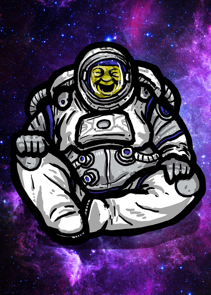 Space buddha