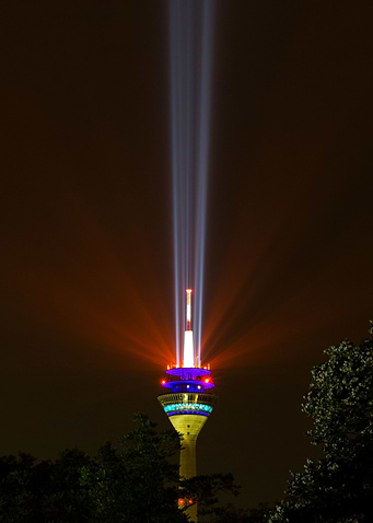 Lightshow on TV Tower 3