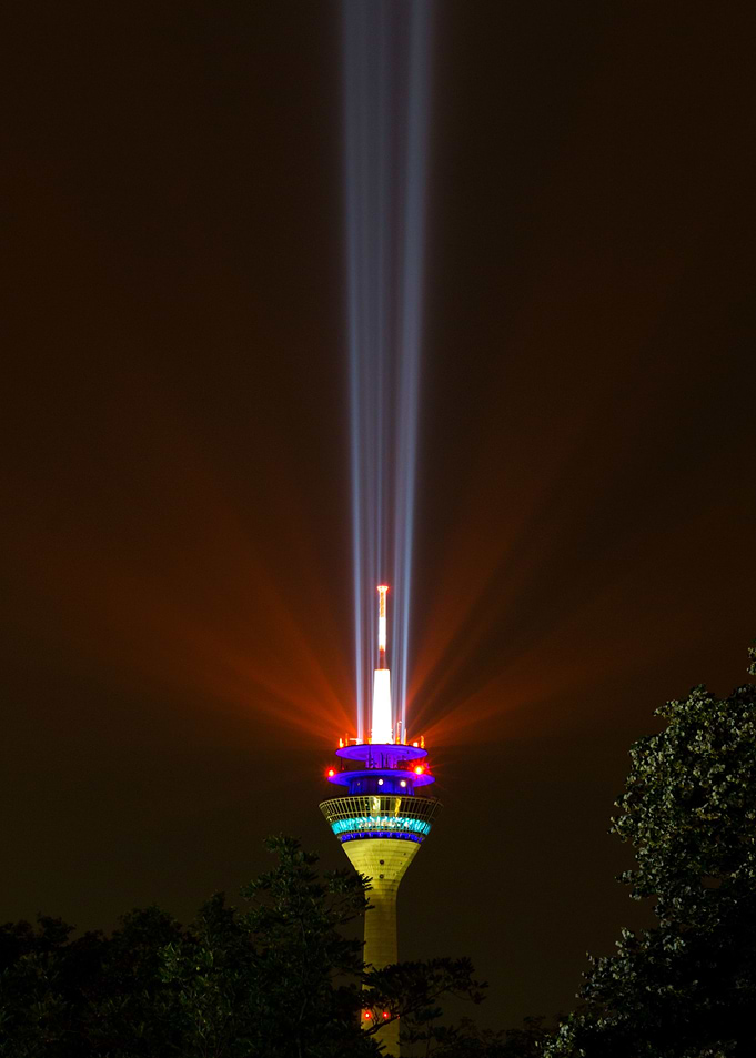 Lightshow on TV Tower 3