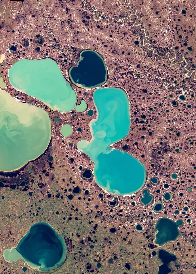 Lakes on Jamal peninsula