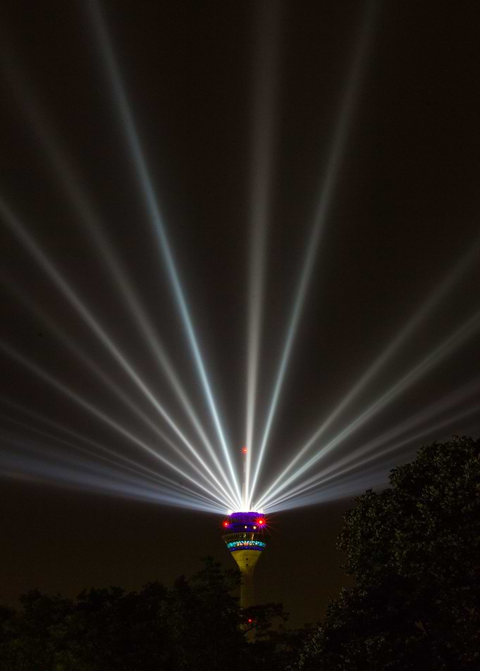 Lightshow on TV Tower 5