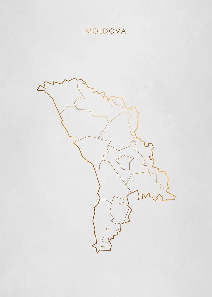 Gold Moldova Map