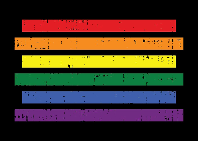 Rainbow Striped LGBT Pride