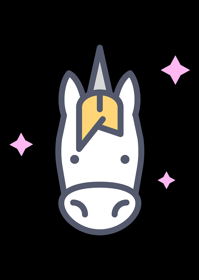 Unicorn With A Slate Crown