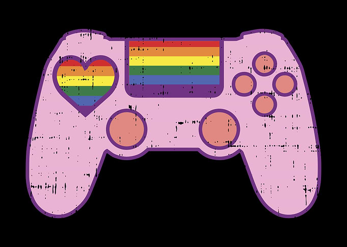 Pink Game Controller LGBT