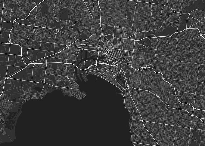 Melbourne Australia Map
