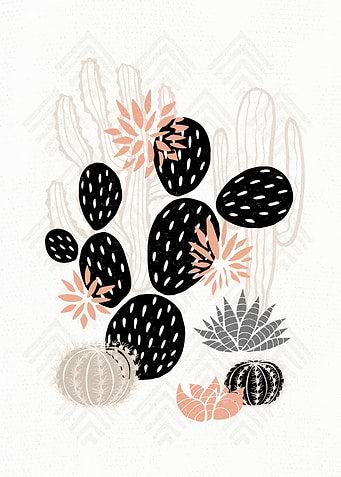 PASTEL Cactuses Succulent