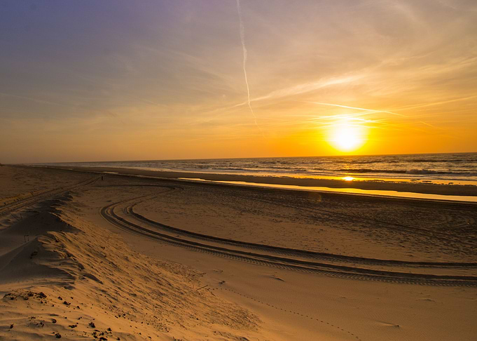 Sunset on De Koog Beach