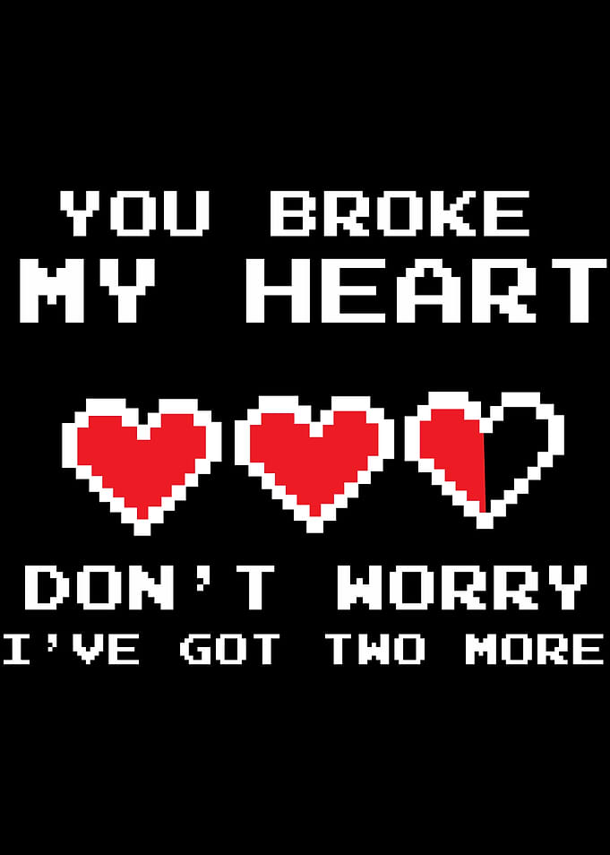 Gamer Pixel Hearts