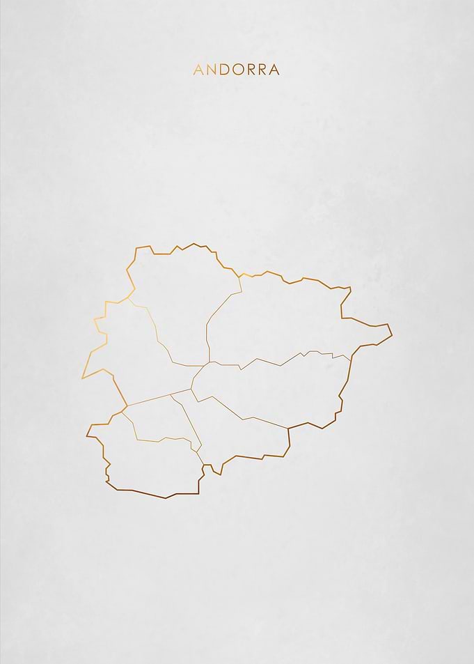 Gold Andorra Map