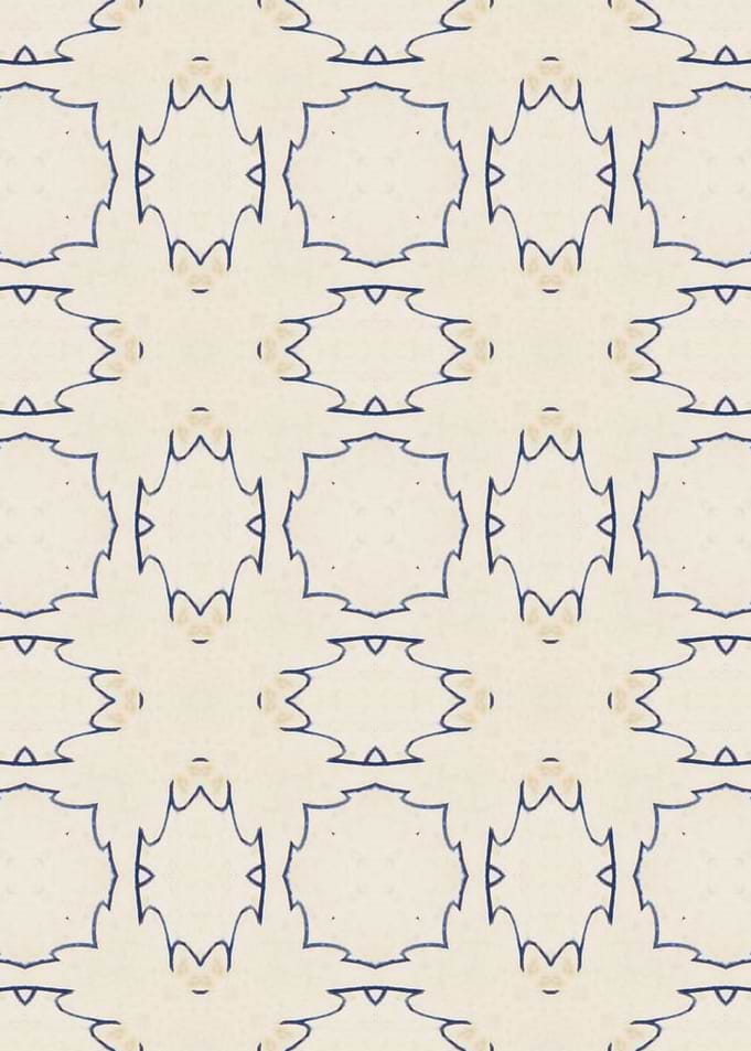 Intense Blue Pattern 25