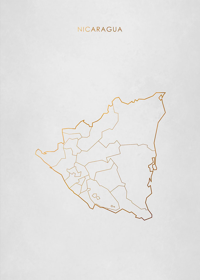 Gold Nicaragua Map